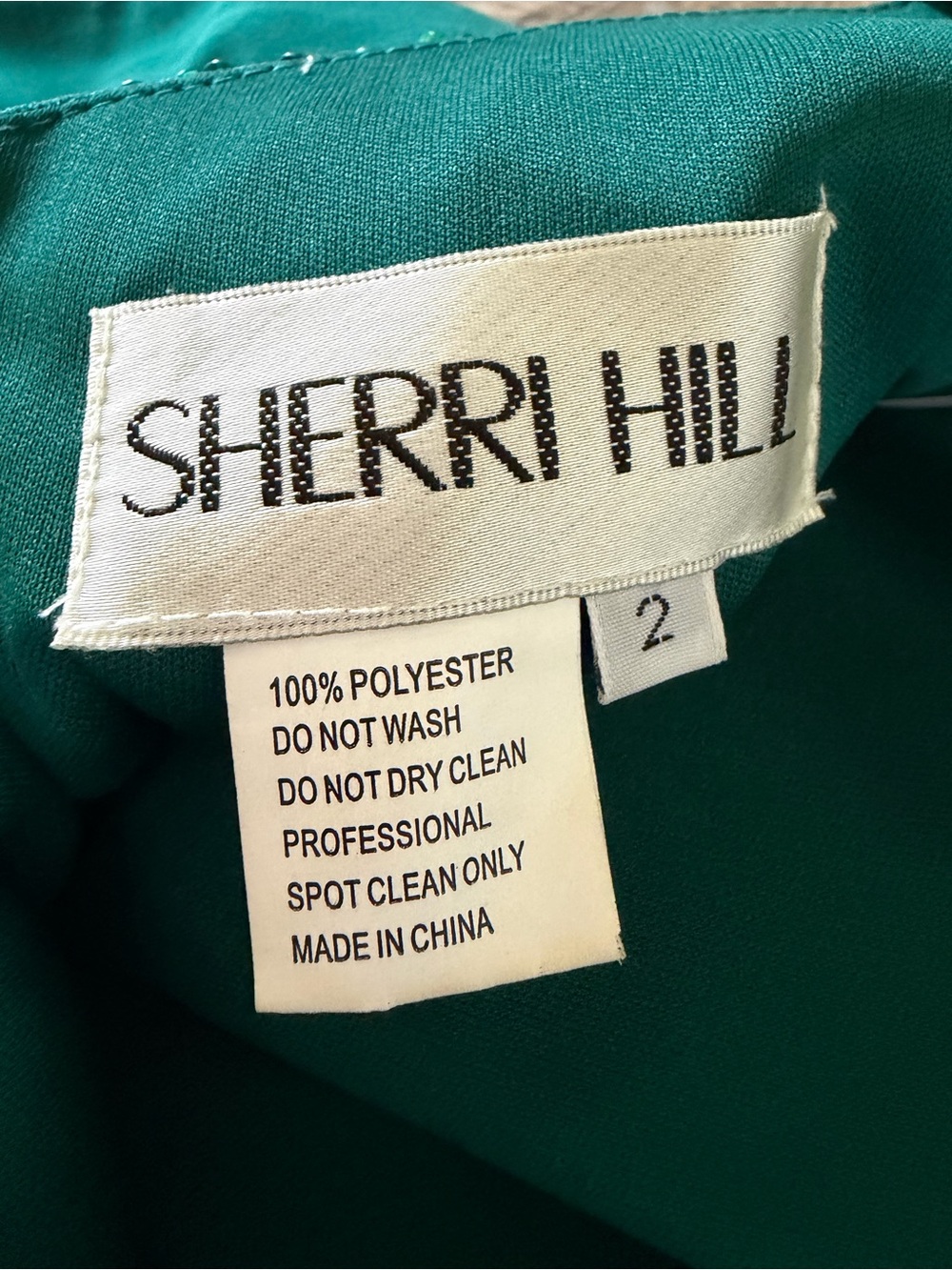 Sherri Hill Teal Beaded Halter Prom Gown with Side Slit - Picture 7 of 15